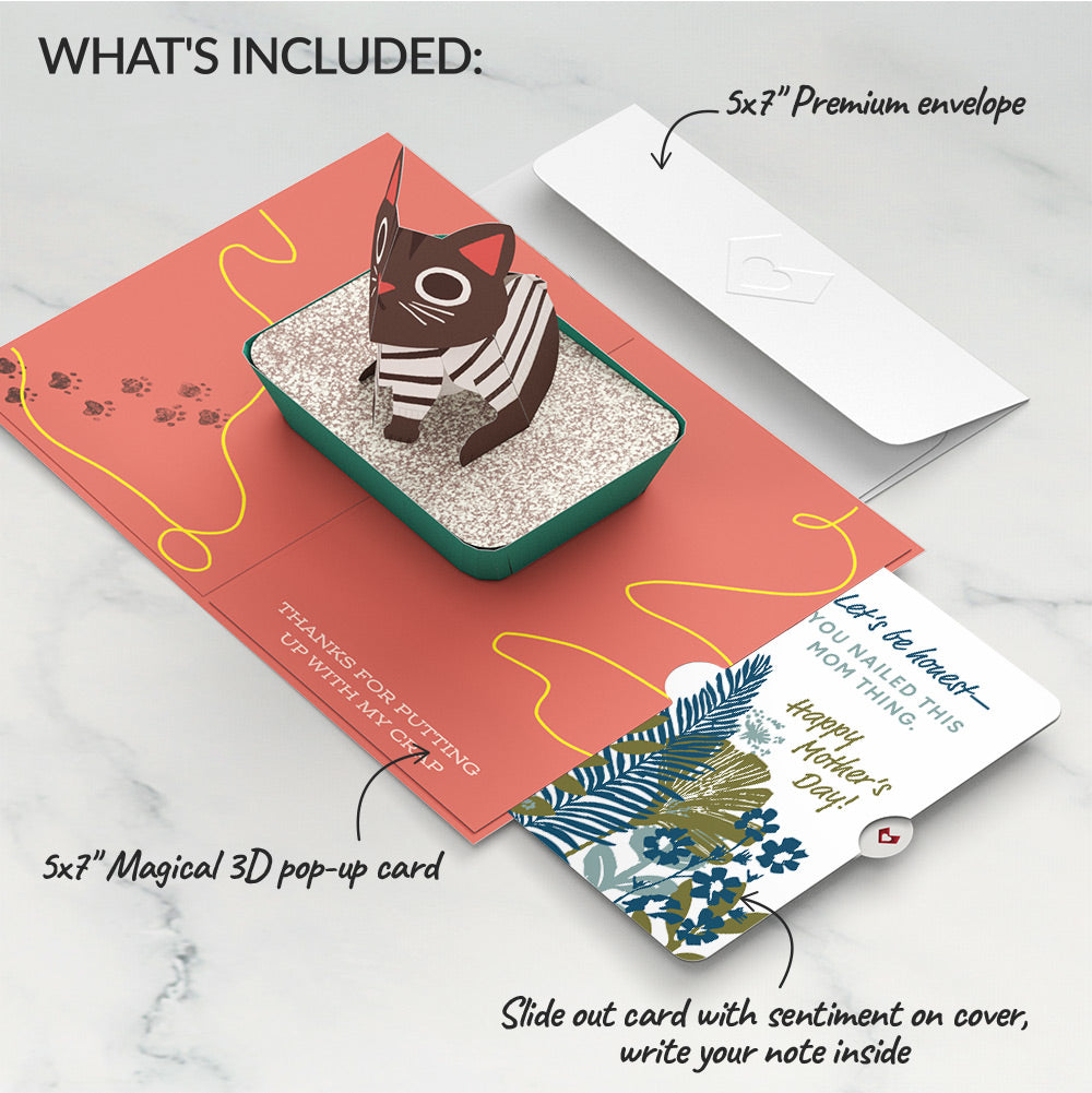 Thanks for Putting Up with My Crap Mother’s Day Pop-Up Card and Layered Leaf Harmony Sentiment Set