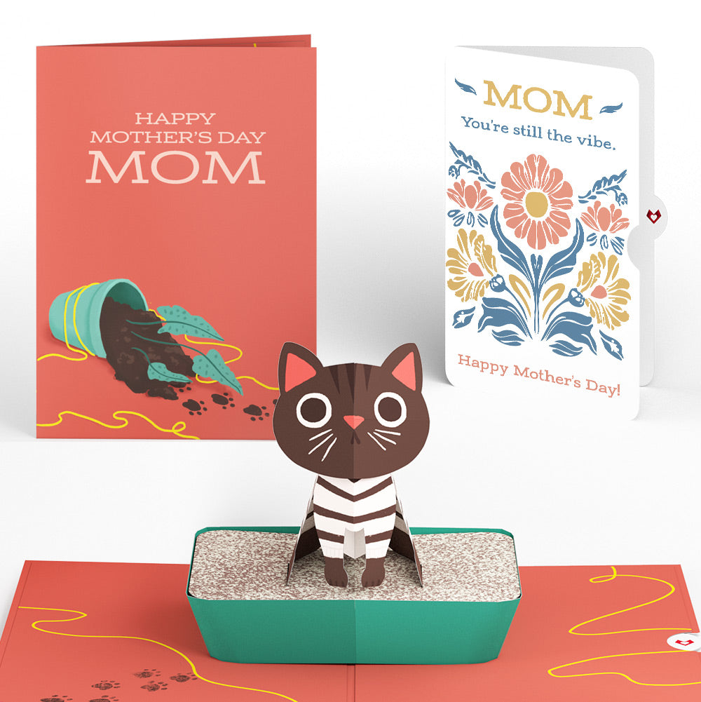 Thanks for Putting Up with My Crap Mother’s Day Pop-Up Card and Folk Art Bloom Sentiment Set for Mom