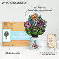 Garden Glow Mother’s Day Suncatcher Bouquet and Vintage Sketch Garden Sentiment Set for Mom