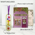 One for the Books Mother’s Day Petal Pressed™ Bookmark Card and Vintage Sketch Garden Sentiment Set for Mom
