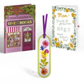 One for the Books Mother’s Day Petal Pressed™ Bookmark Card and Golden Wildflower Frame Sentiment Set for Mom