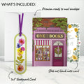 One for the Books Mother’s Day Petal Pressed™ Bookmark Card and Golden Wildflower Frame Sentiment Set for Mom