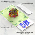 Vibrant Garden Blooms Breakup Pop-Up Card and Playful Confetti Sentiment Set