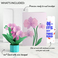 Orchid Breakup Card with Mini Bouquet and Playful Confetti Sentiment Set
