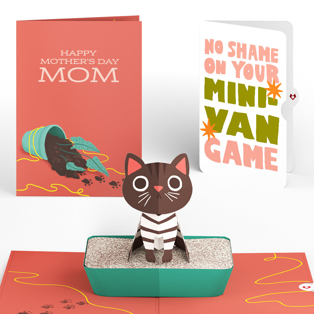Thanks for Putting Up with My Crap Mother's Day Pop-Up Card and Minivan Chaos Humor Sentiment Set