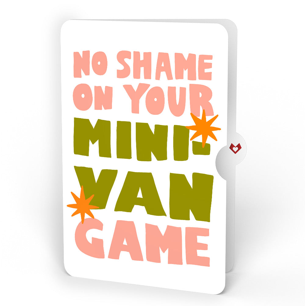 Stitched with Love Mom HeartFelt Charm Card™ and Minivan Chaos Humor Sentiment Set