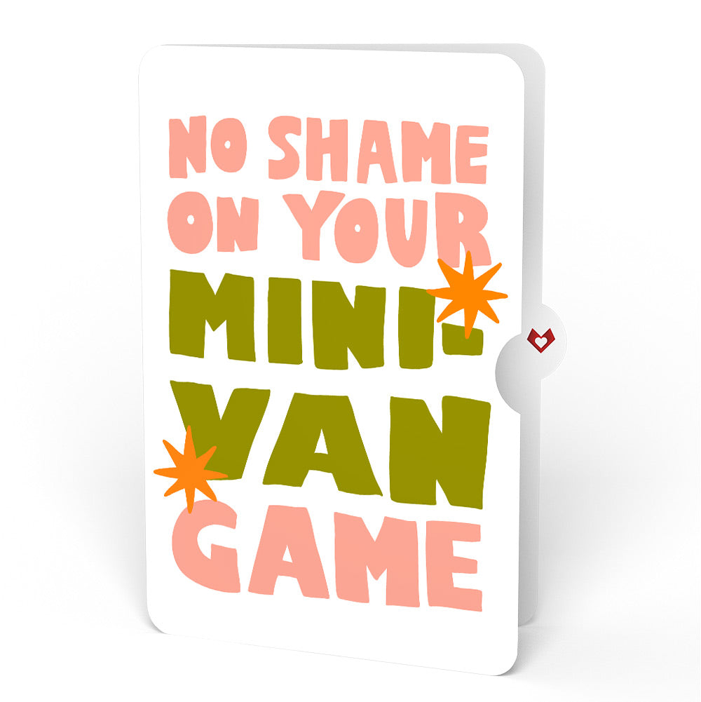 Mom Era Tumble Pop-Up Card and Minivan Chaos Humor Sentiment Set