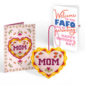 Stitched with Love Mom Mother's Day HeartFelt Charm Card™ and FAFO Era Sentiment Set