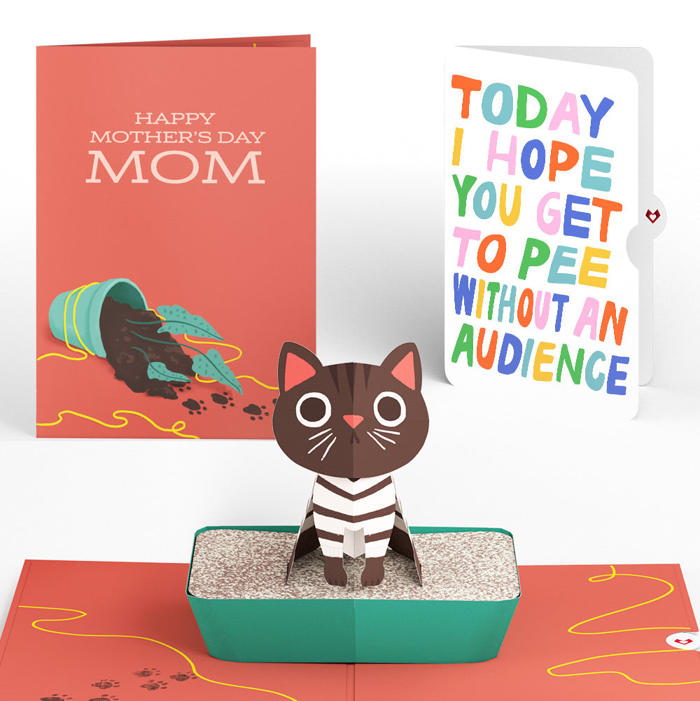 Thanks for Putting Up with My Crap Mother's Day Pop-Up Card and Parenthood Humor Sentiment Set