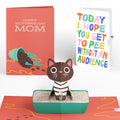 Thanks for Putting Up with My Crap Mother's Day Pop-Up Card and Parenthood Humor Sentiment Set