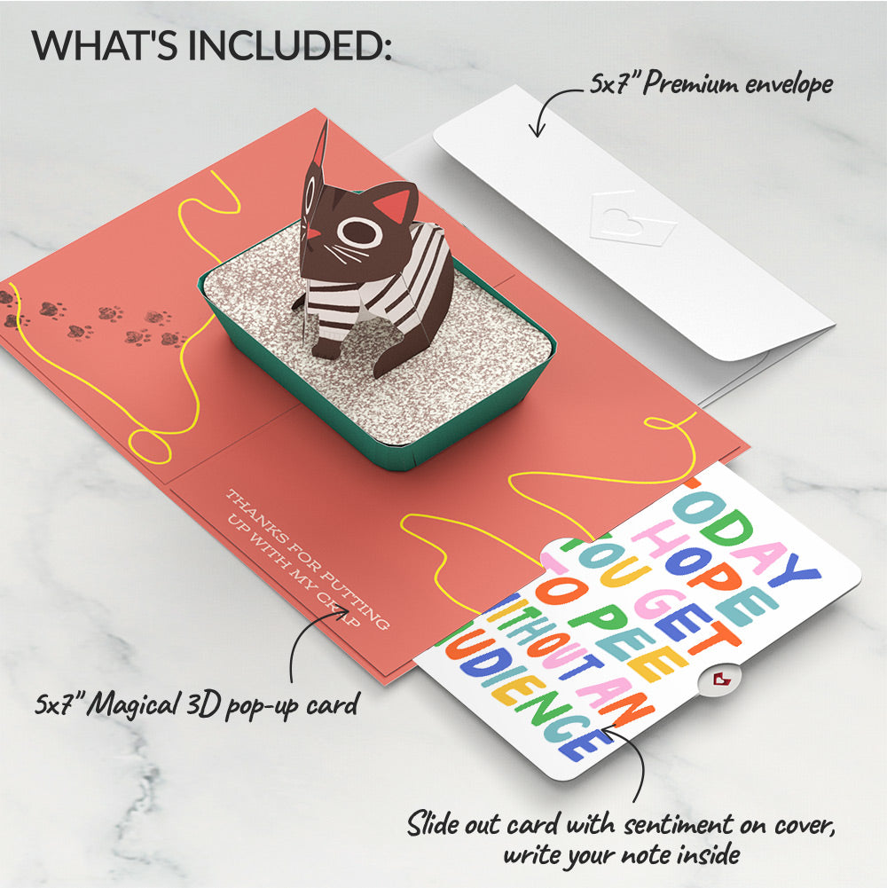 Thanks for Putting Up with My Crap Mother's Day Pop-Up Card and Parenthood Humor Sentiment Set