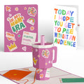 Mom Era Tumbler Pop-Up Card and Parenthood Humor Sentiment Set