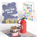 Holy Smokes You're Old Birthday Pop-Up Card and Parenthood Humor Sentiment Set
