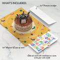 Go Feral Raccoon Birthday Pop-Up Card and Parenthood Humor Sentiment Set