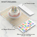 Happy Birthday to You! Confetti Cake Pop-Up Card and Parenthood Humor Sentiment Set