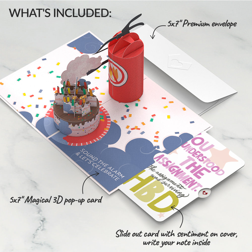 Holy Smokes You're Old Birthday Pop-Up Card and Surviving Assignment Sentiment Set