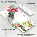 Flamazing Birthday Flamingo Pop-Up Card and Metabolism Left The Chat Sentiment Set