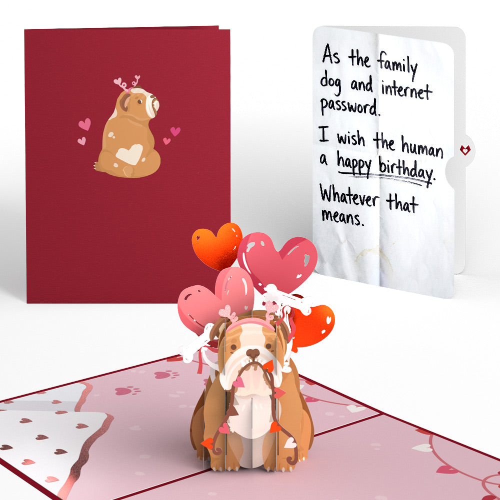 Love Dog Birthday Pop-Up Card and Sentiment Set