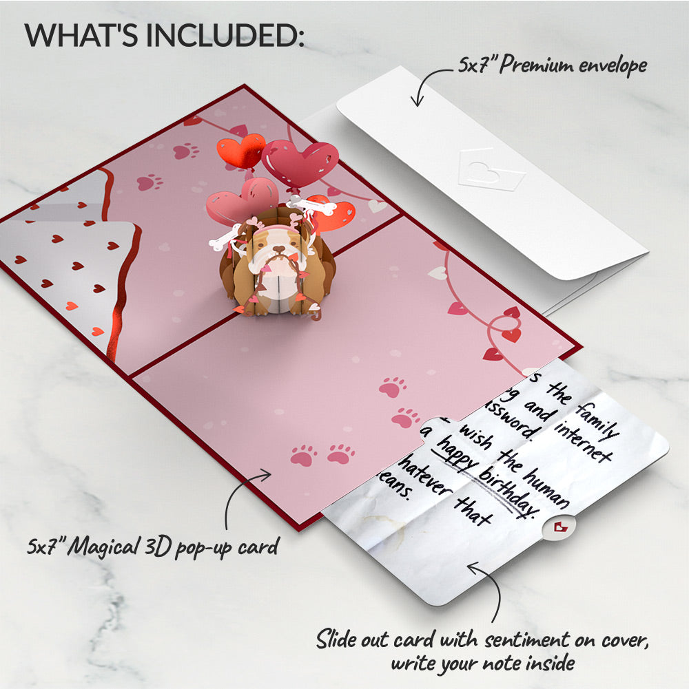 Love Dog Birthday Pop-Up Card and Sentiment Set