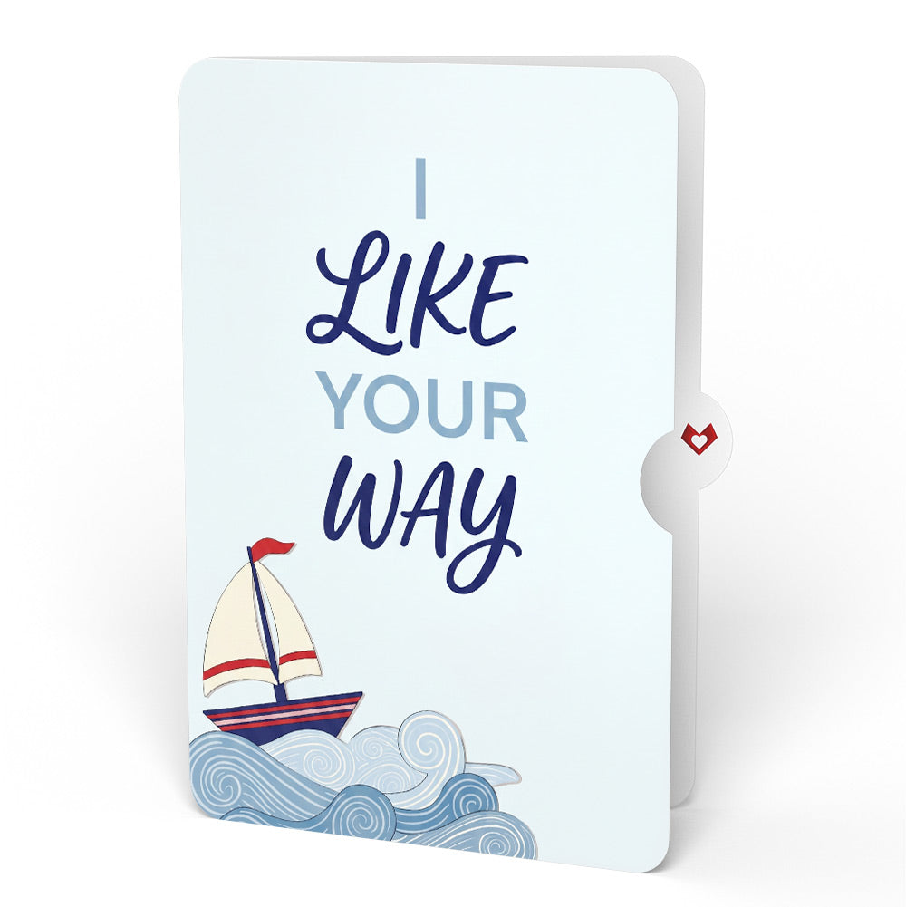 Light of My Life Love Light-Up Pop-Up Card and Sailing Admiration Sentiment Set