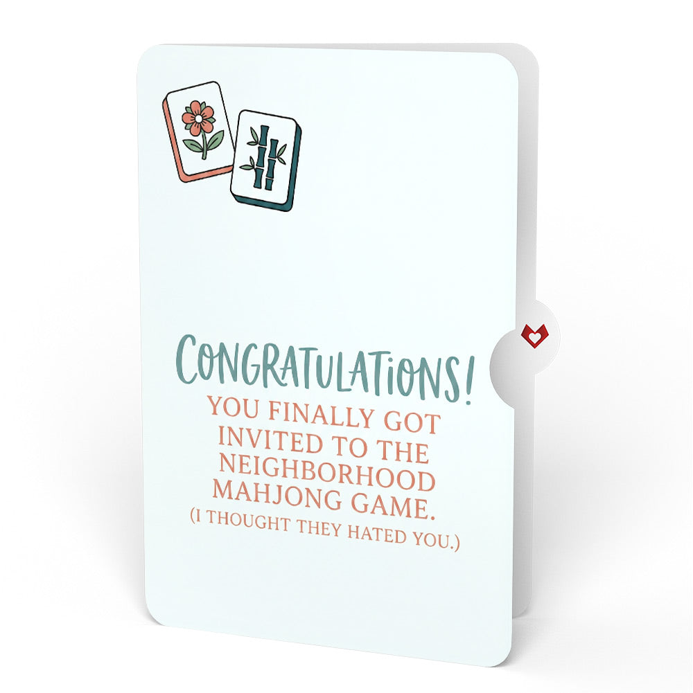 Crack Bam Dot Mahjong Congratulations Pop-Up Card and Sentiment Set