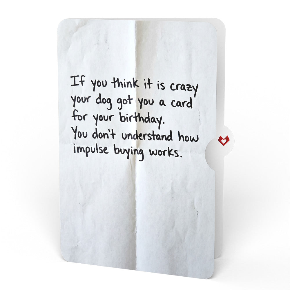 Happy Birthday Dogs Pop-Up Card and Impulse Buying Sentiment Set