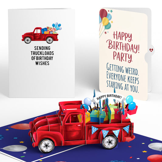 Truckloads of Birthday Wishes Pop-Up Card and Sentiment Set