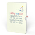 Sprinkles Birthday Cake Pop-Up Card and Memory Joke Sentiment Set for Kid