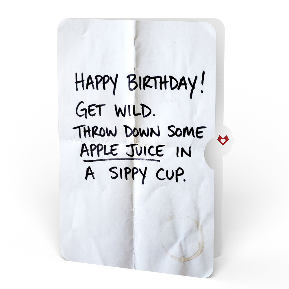 Sprinkles Birthday Cake Pop-Up Card and Sippy Cup Wild Sentiment Set