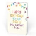 Let's Celebrate Birthday 3-Year-Old Pop-Up Card and Sentiment Set