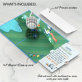 Time to Par-Tee Birthday Golf Father's Day Pop-Up Card and Society Blame Sentiment Set