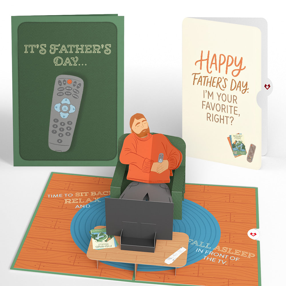 Sit Back & Relax Father's Day Pop-Up Card and Favorite Child Sentiment Set
