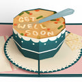 Get Well Soon Soup Pop-Up Card and Inefficient Feeling Sentiment Set