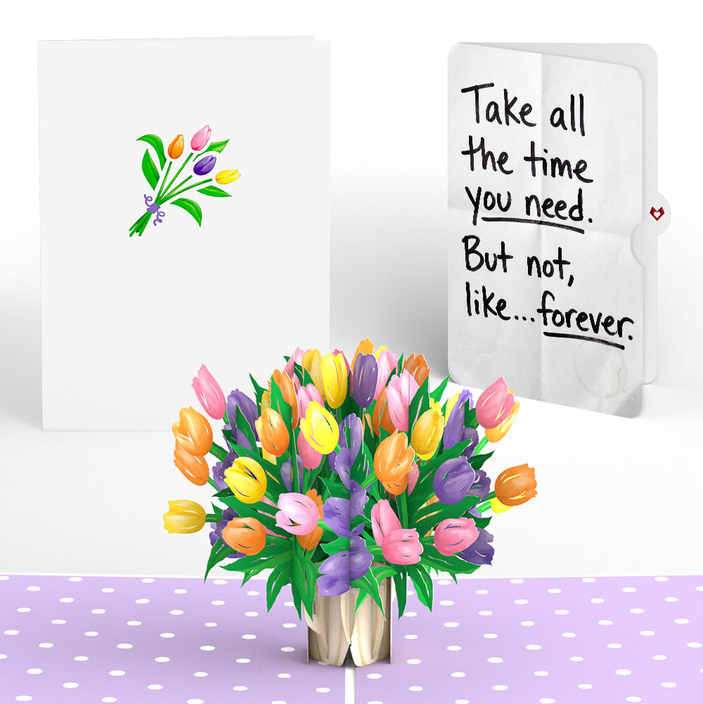 Timeless Tulips Encouragement Pop-Up Card and Sentiment Set