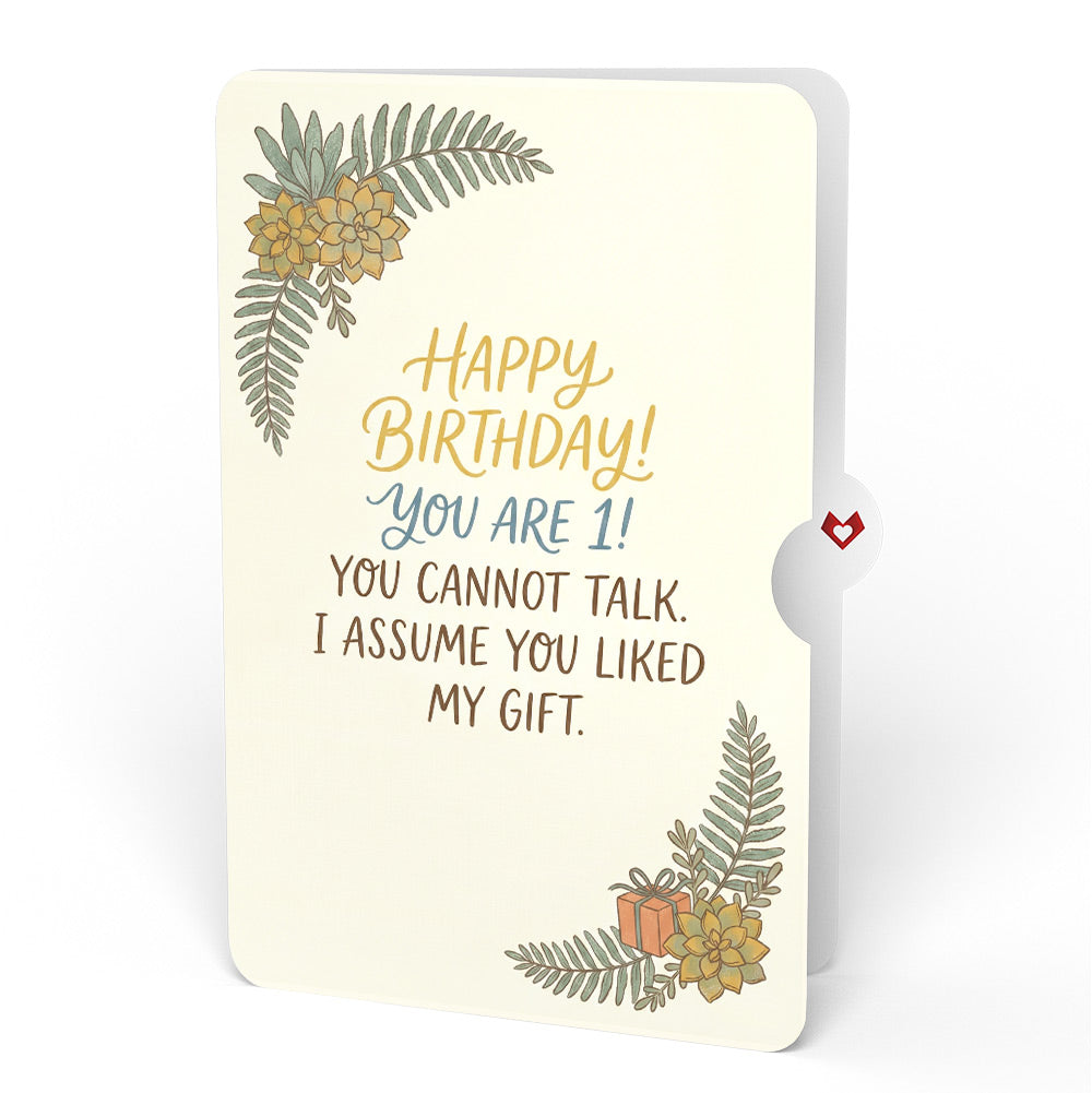 Stegosaurus 1st Birthday Pop-Up Card and Sentiment Set