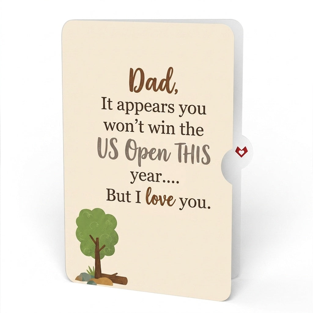 Father's Day Bigfoot Legend Pop-Up Card and US Open Love Sentiment Set for Dad