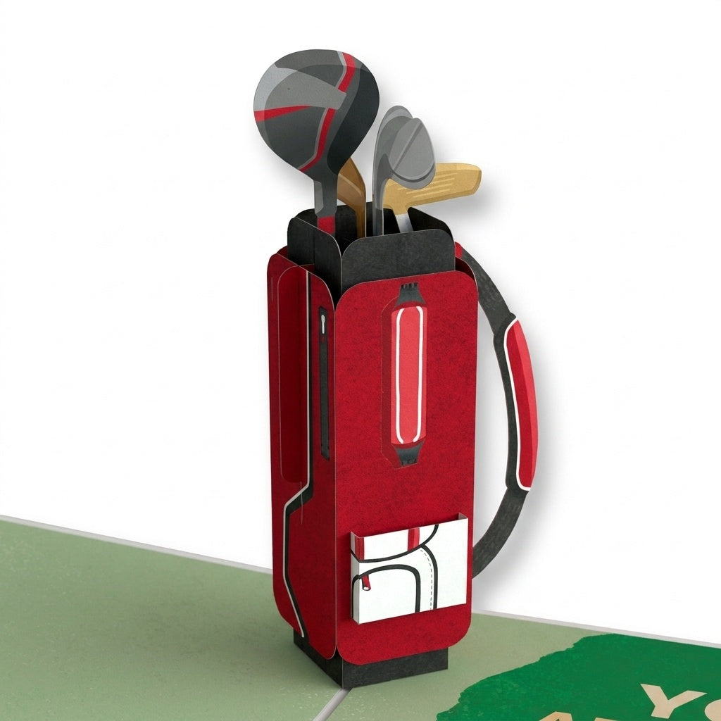 Best Dad By Par Father's Day Pop-Up Card and Golf Weekend Sentiment Set for Dad