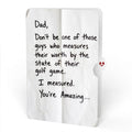 Best Dad By Par Father's Day Pop-Up Card and Golf Worth Measured Sentiment Set for Dad