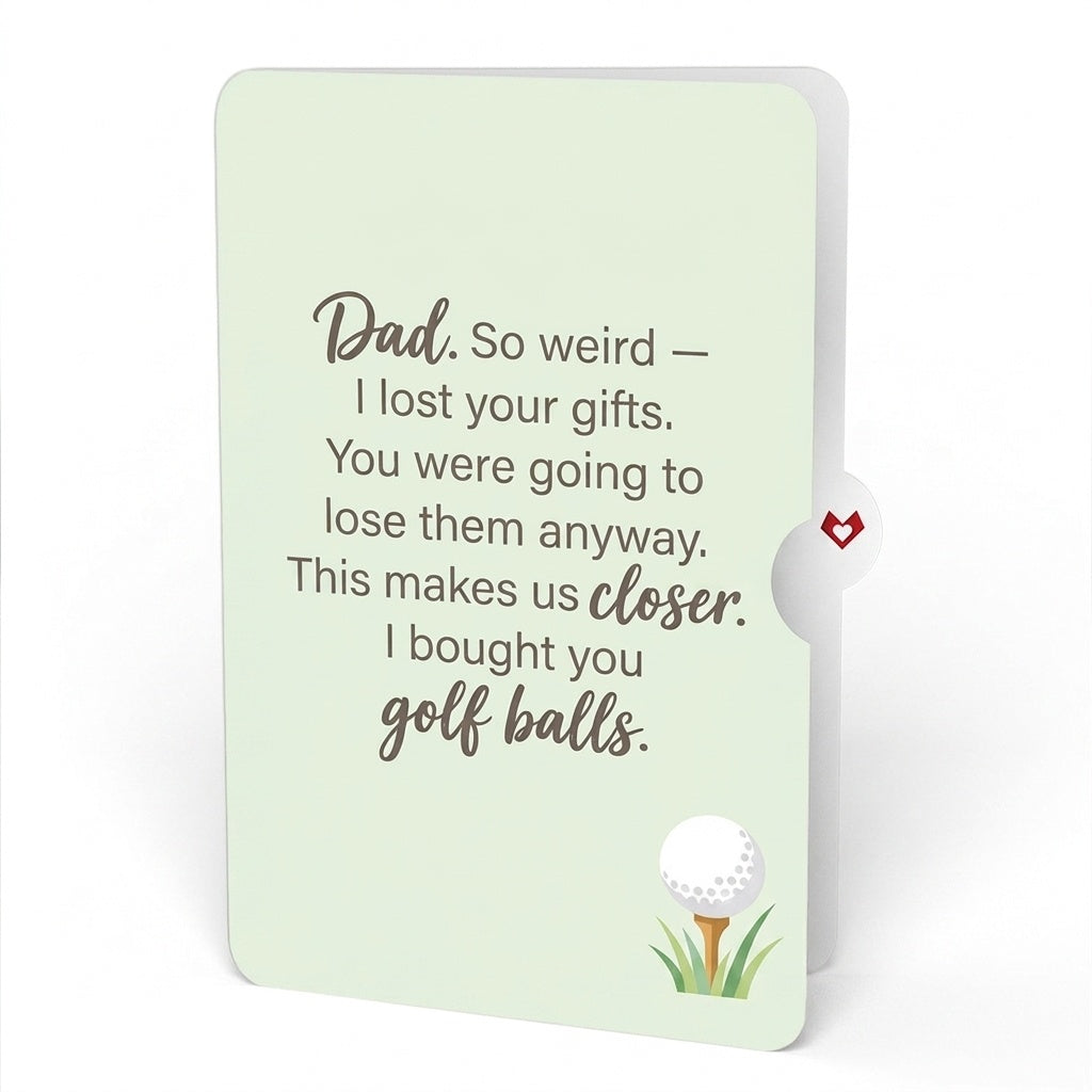 Best Dad By Par Father's Day Pop-Up Card and Lost Your Gifts Sentiment Set for Dad