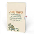 Stegosaurus Birthday Pop-Up Card and Last Sentence Forgotten Sentiment Set for Kid