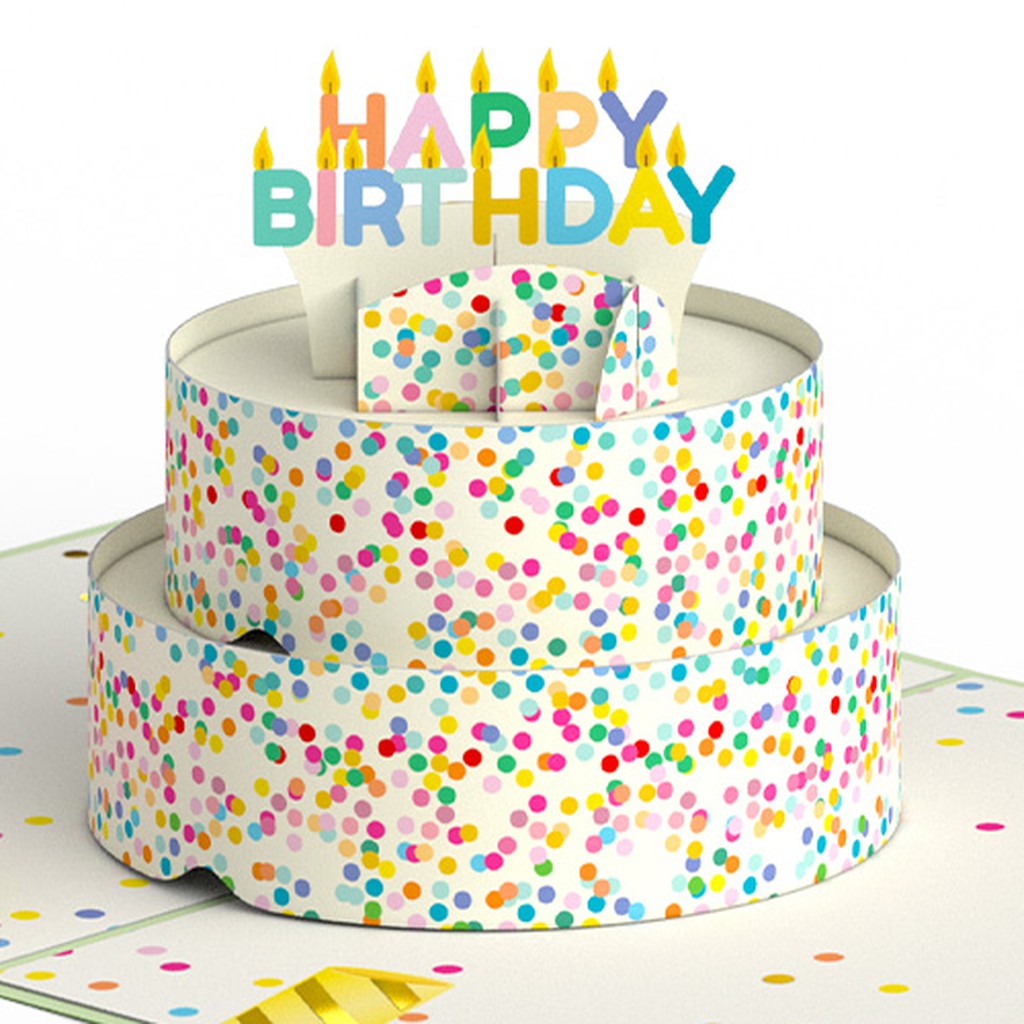 Sprinkles Birthday Cake Pop-Up Card and Career Objectives Sentiment Set