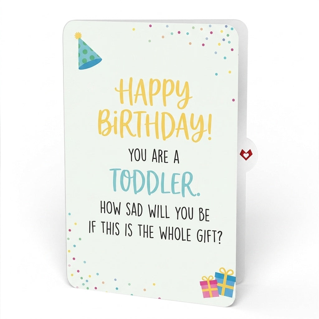 Sprinkles Birthday Cake Pop-Up Card and Sad Toddler Sentiment Set