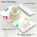 Sprinkles Birthday Cake Pop-Up Card and Last Sentence Sentiment Set for Kid