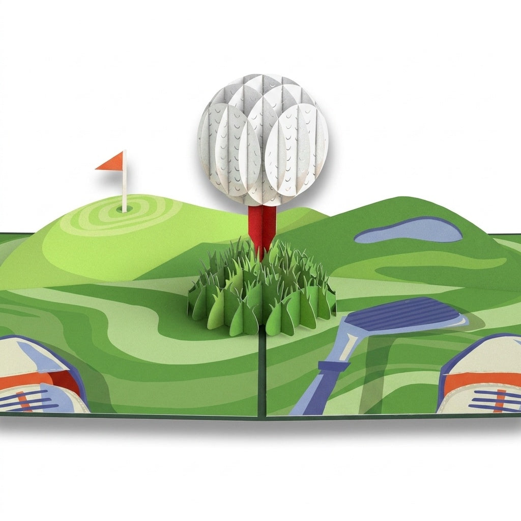Hole in One Father's Day Pop-Up Card and Golf US Open Sentiment Set for Dad