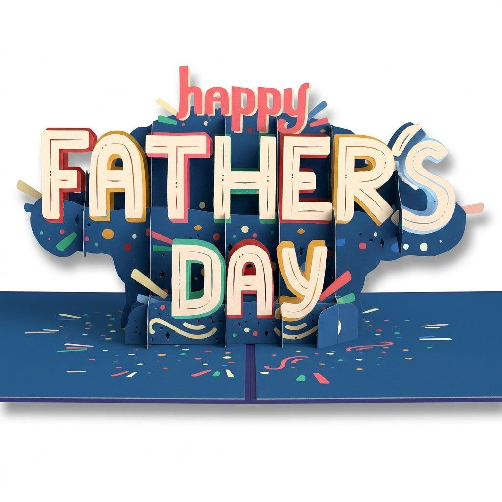 Happy Father's Day Pop-Up Card and Confetti US Open Love Sentiment Set for Dad