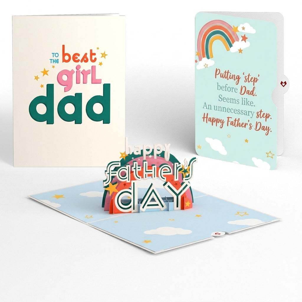Girl Dad Father's Day Pop-Up Card and Sentiment Set