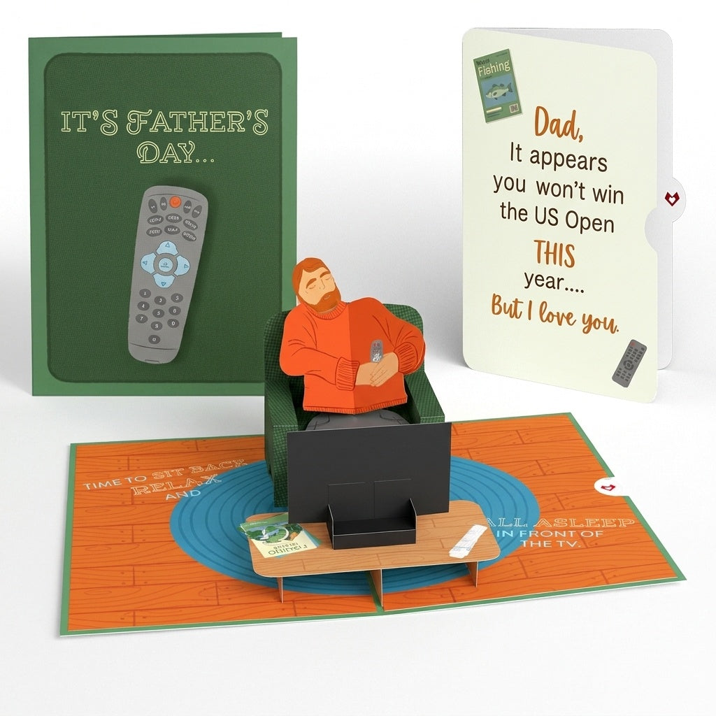 Sit Back & Relax Father's Day Pop-Up Card and Sentiment Set for Dad