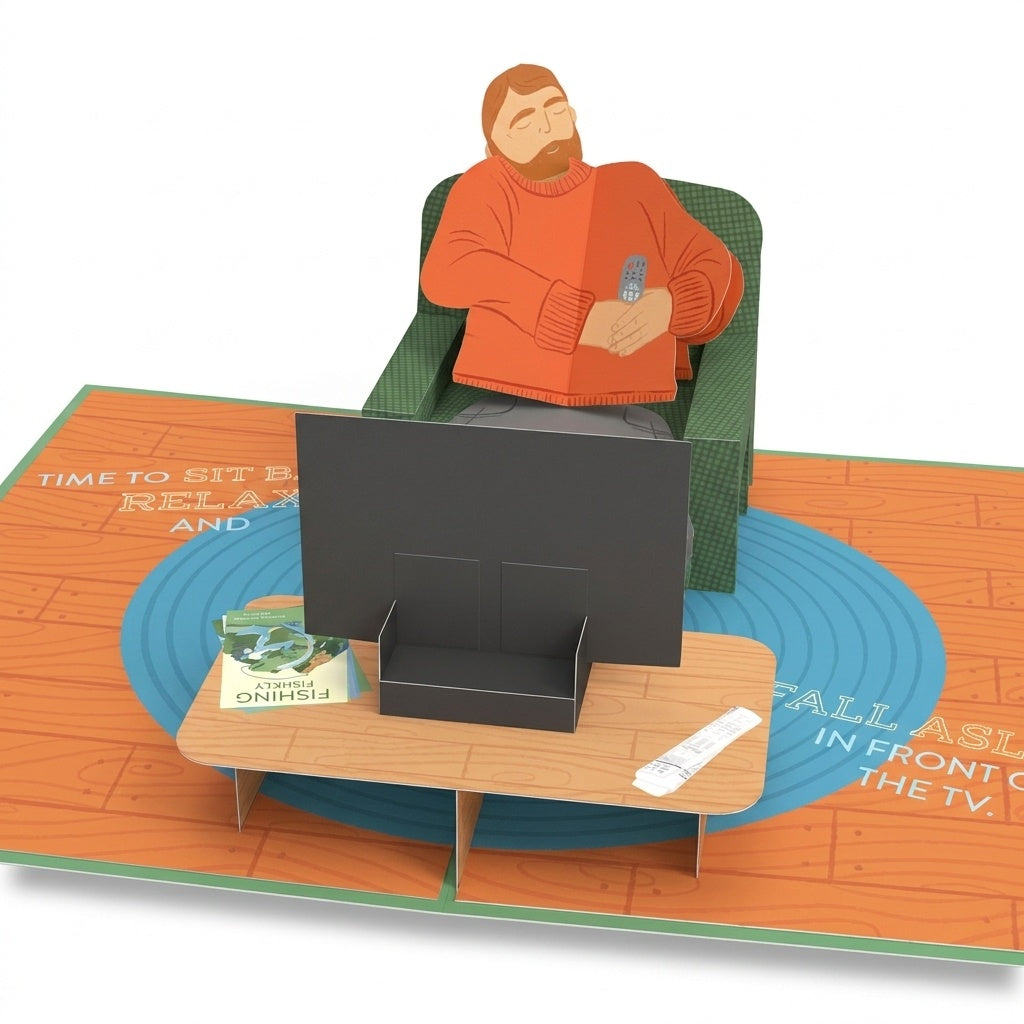 Sit Back & Relax Father's Day Pop-Up Card and Sentiment Set for Dad
