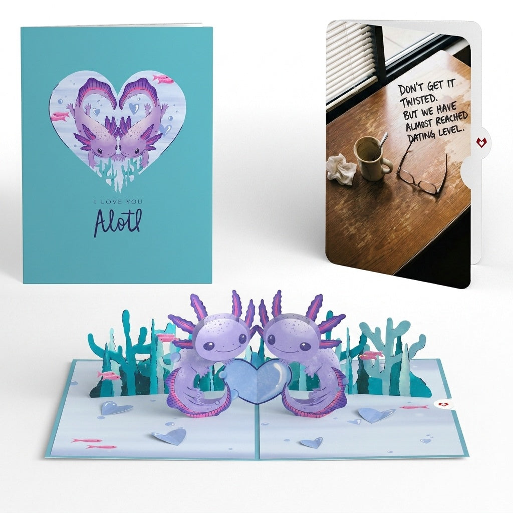 Love You A-Lotl Pop-Up Card and Dating Level Sentiment Set