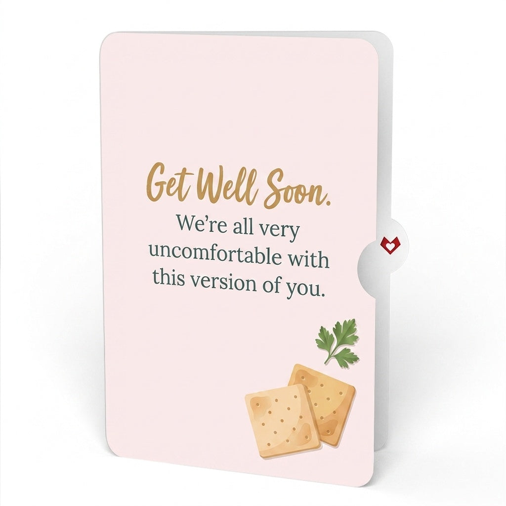 Get Well Soon Soup Pop-Up Card and Uncomfortable Version Sentiment Set